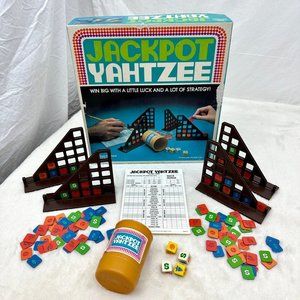 Vintage 1990 Jackpot Yahtzee Dice Game ES Lowe 100% Complete